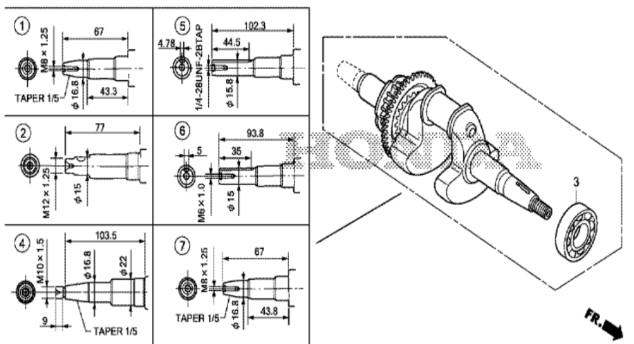 PEÇAS - GXR120 KRWN WACKER, ATLAS E HUSQVARNA em Balneário Piçarras